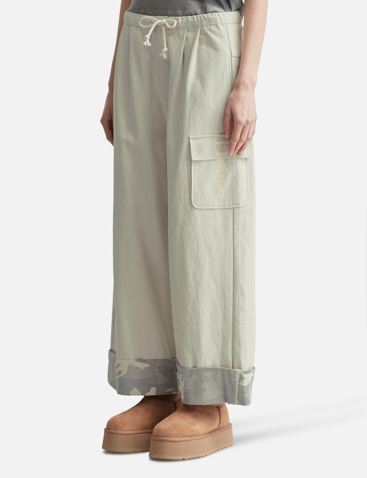 DEINET Roll Up Cargo Banding Pants Grey Placeholder Image