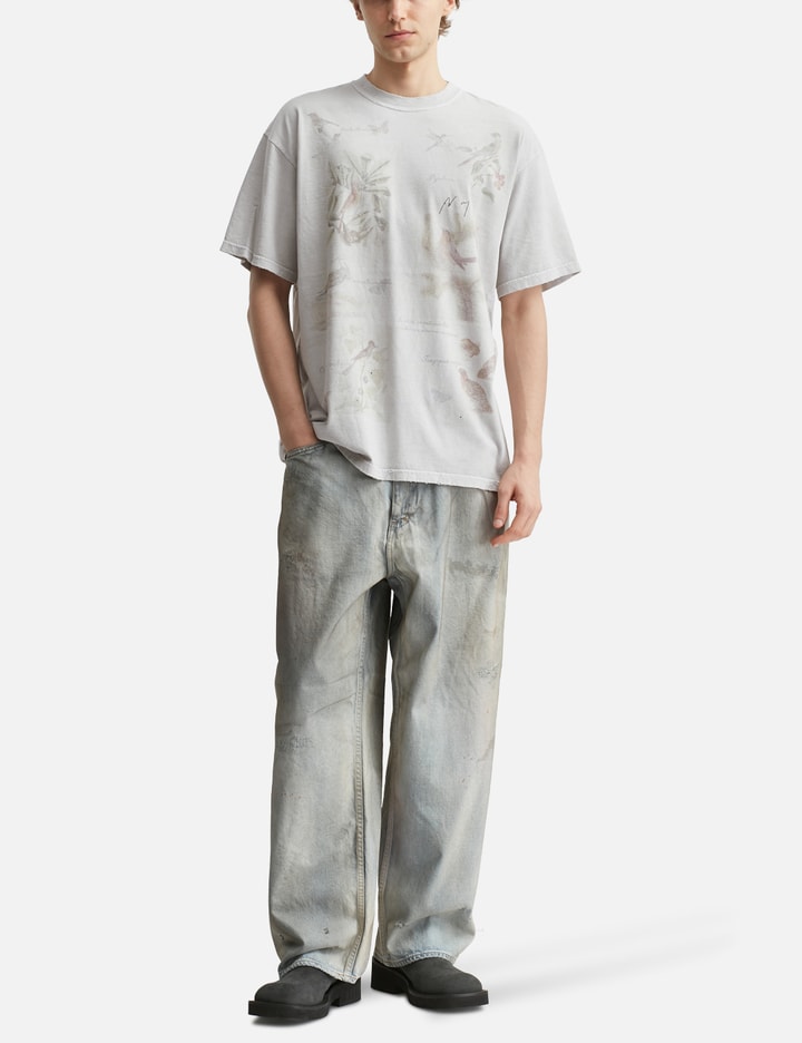 Ancellm Bird Encyclopedia T-shirt In Gray