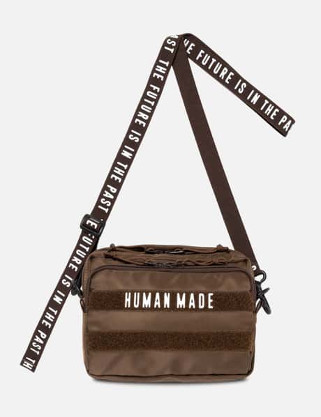Human Made Military Pouch Small - Compact brown nylon military 