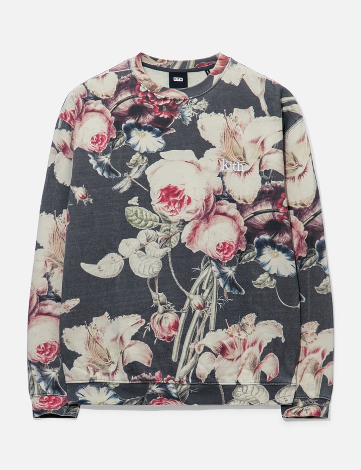 Kith Floral Sweater In Black