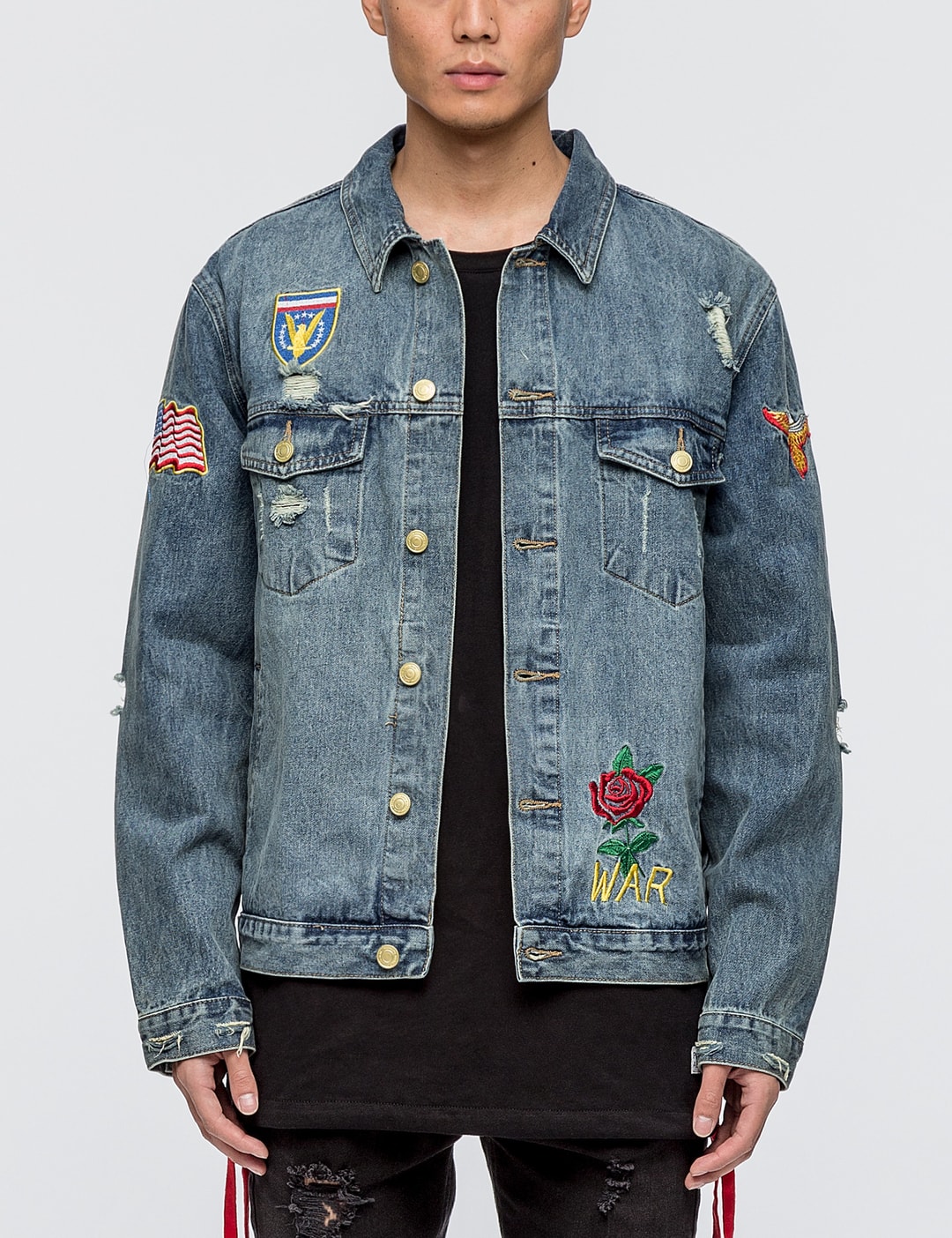 Personalised Name Patch Denim Jacket – Rose + Moo