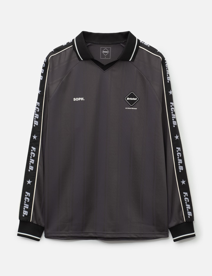 F.C. Real Bristol Shadow Weave Stripe L/S Top