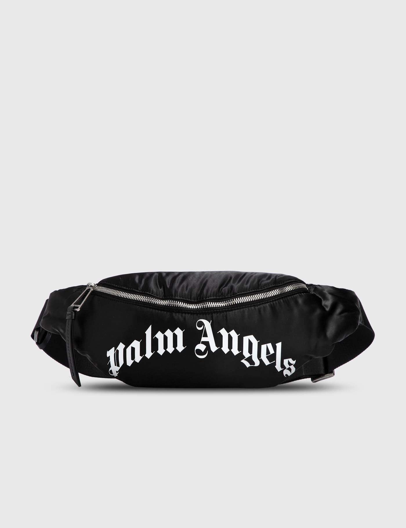 Palm Angels Curved Logo Belt Bag in Black for Men Mens Bags Belt Bags waist bags and bumbags 