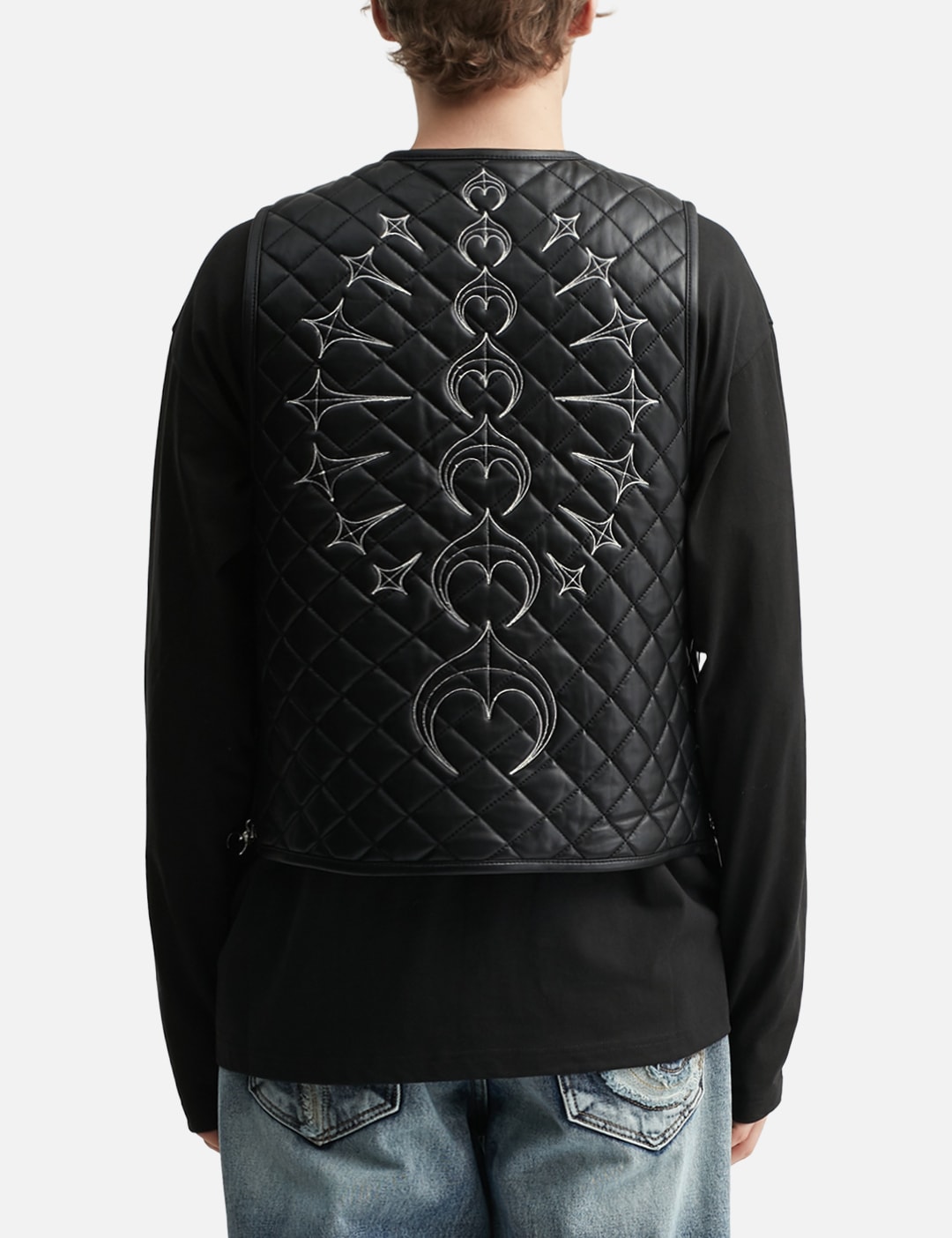 TC Bone Leather Quilted Vest view 14