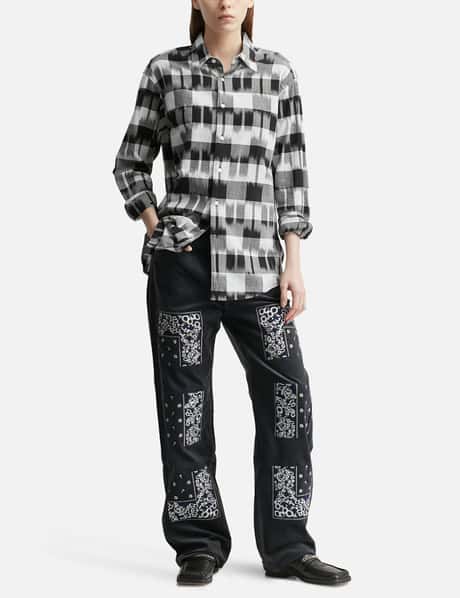 Ikat Check Regular Collar Shirt view 14