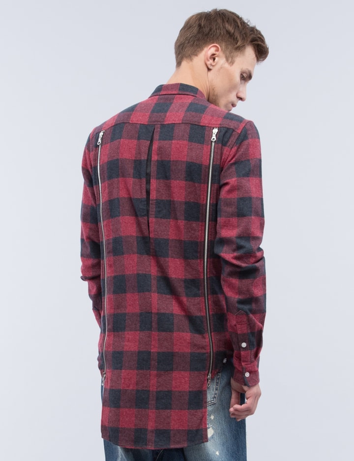 Red Plaid Zipper Shirt Placeholder Image