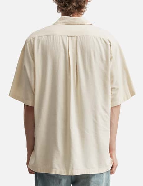 Silk Cotton Nep Open Collar Shirt view 12