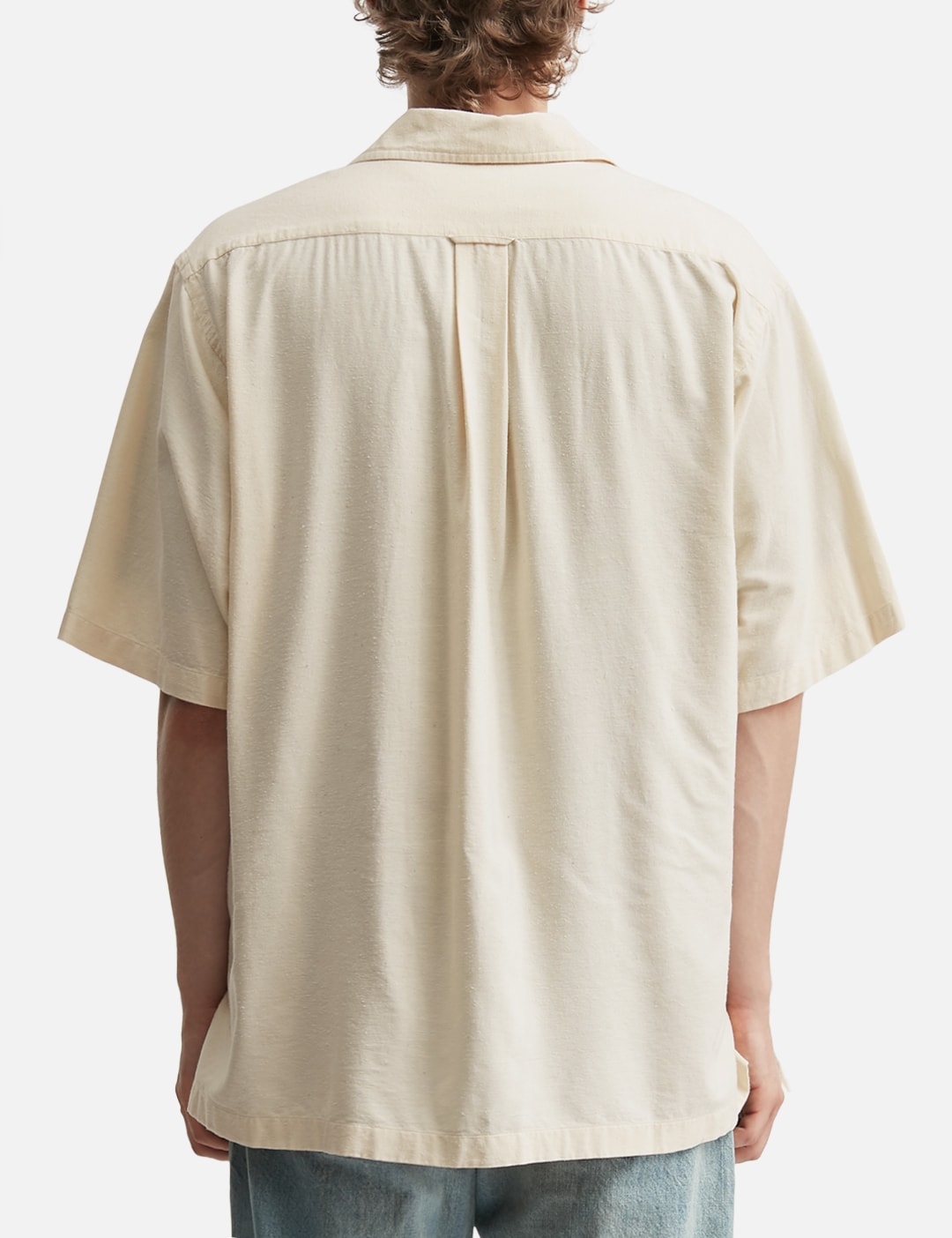 Silk Cotton Nep Open Collar Shirt view 19