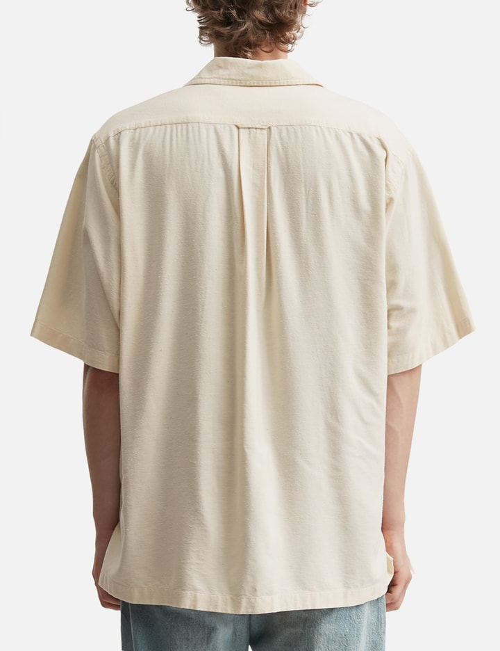 Silk Cotton Nep Open Collar Shirt view 4