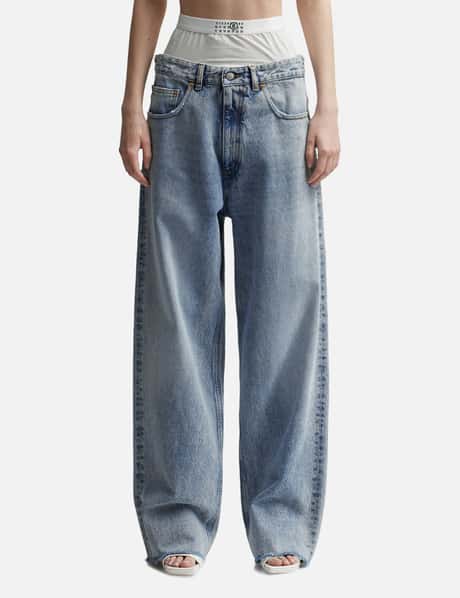 T By Alexander Wang - Layered Boxer Skater Jean In Denim