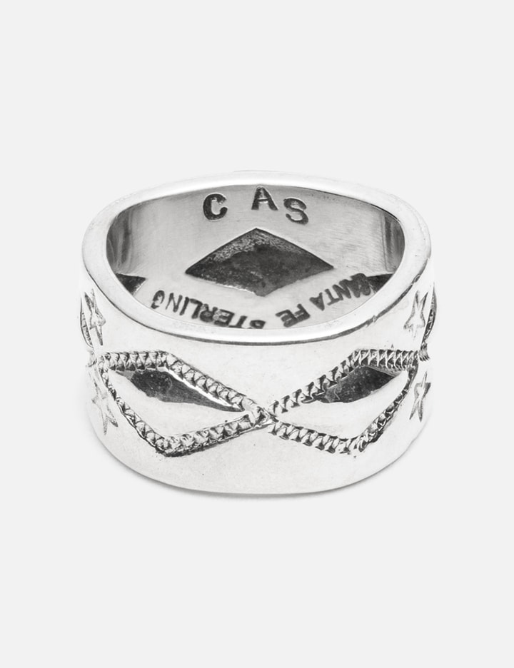 Long Diamond Star Ring