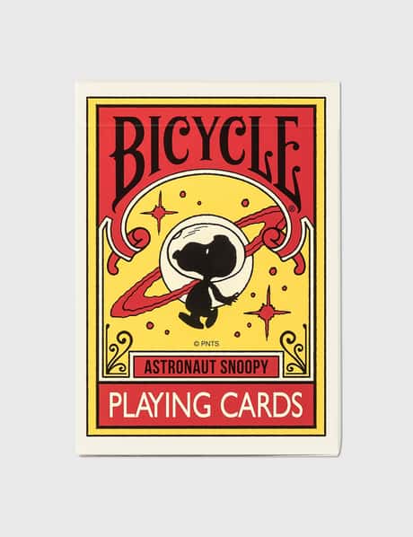 Freshthings 메디컴 토이 피넛 애스트로넛 Snoopy X Bicycle 플레잉 카드