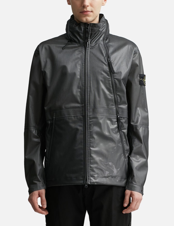 Metallic Run-proof Nylon Bomber Jacket Placeholder Image