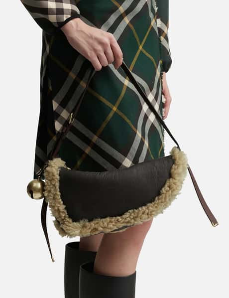 Small Shield Shearling Bag view 14
