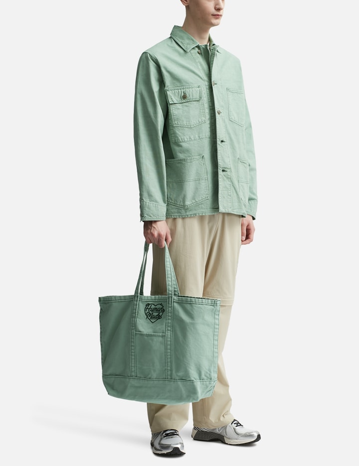 Shop Human Made Garment Dyed Tote Bag In Green