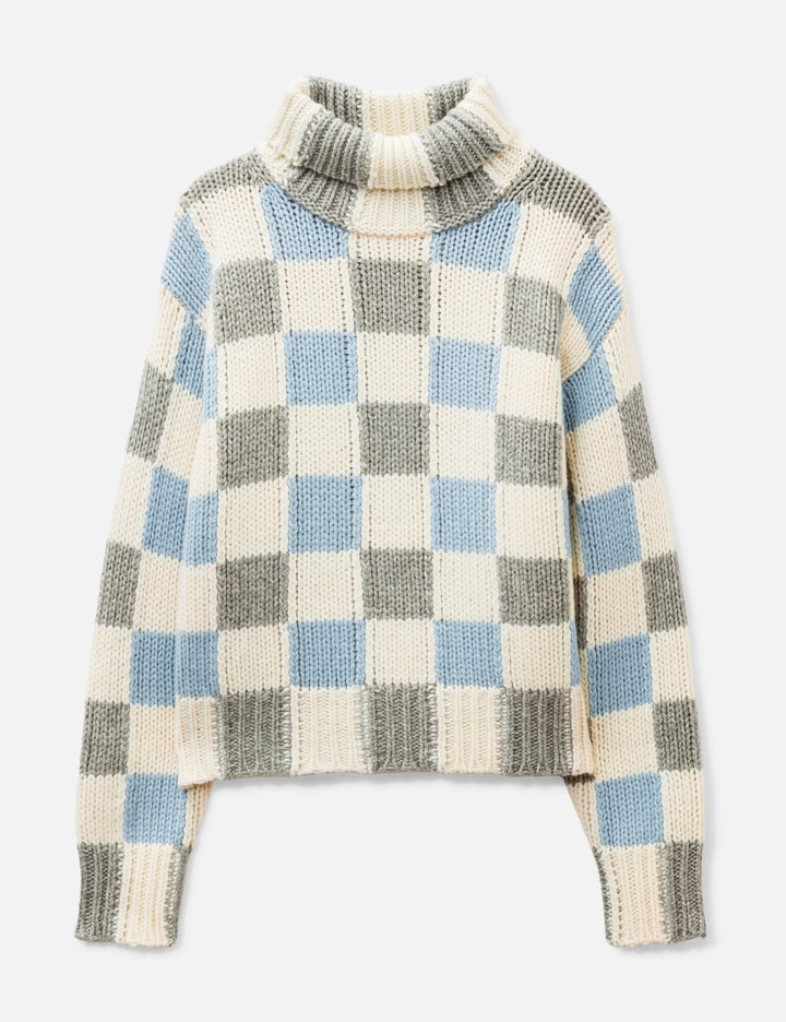 Kenzo 'KENZO Checks' Mock Neck Jumper
