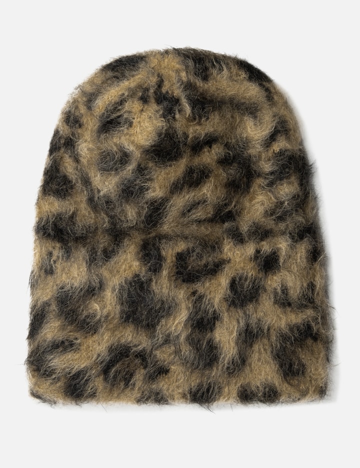 MOHAIR CB LEOPARD PRINT BEANIE Placeholder Image