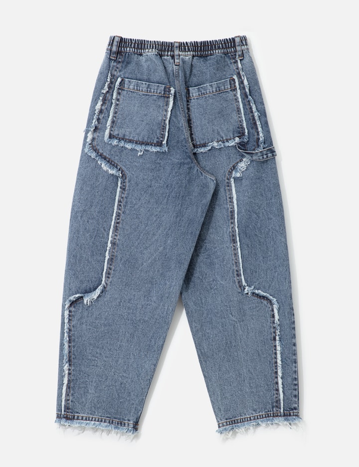 Distressed Raw Edge Balloon Jeans Placeholder Image