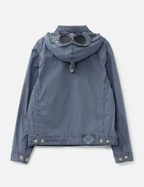 50 Fili Indigo Bleached Goggle Jacket view 11