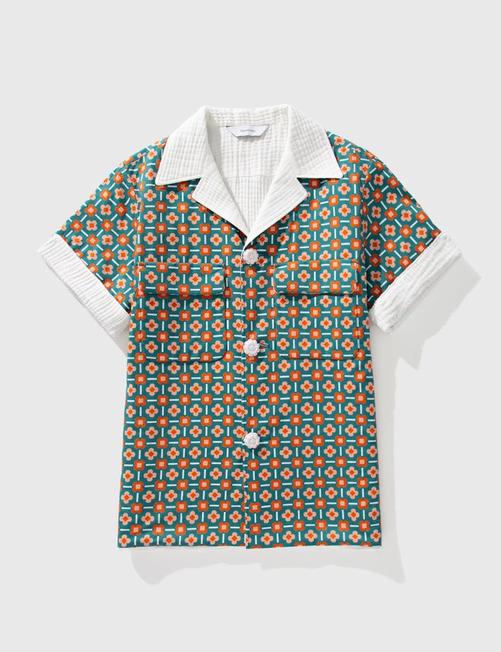 Flower Check Beach Shirt Placeholder Image