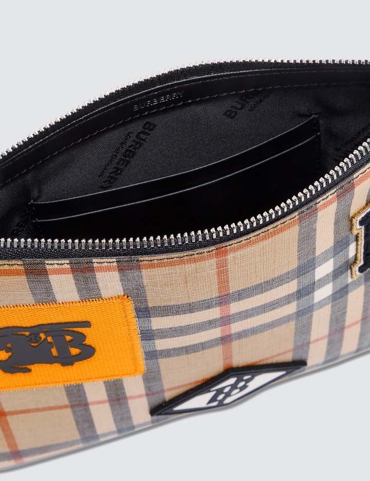 Logo Graphic Vintage Check E-canvas Zip Pouch Placeholder Image