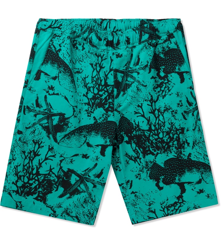 Teal Under The Sea Beach Shorts Placeholder Image