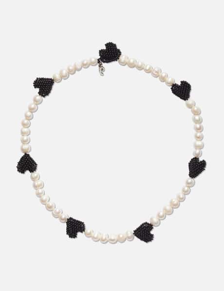 Pura Utz Multi Black Hearts Necklace