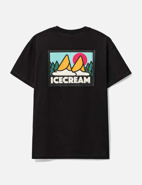 Icecream レンジ ショートスリーブ ニット Tシャツ