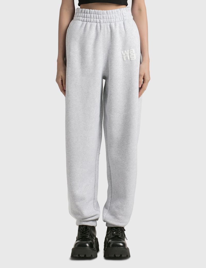 alexander wang logo track pants