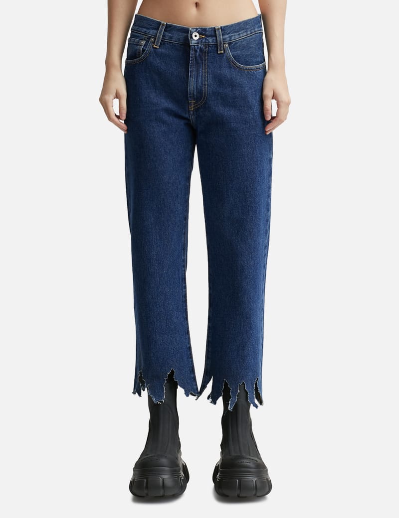 Magazine Jeans for Women, Urban Casual Cropped Trousers Straight-leg Pants  High Waist Denim Trousers - Walmart.com