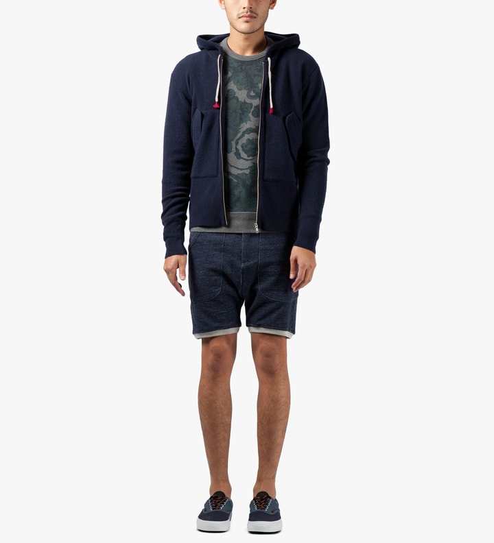 Navy Louvre Zip Hoodie Placeholder Image