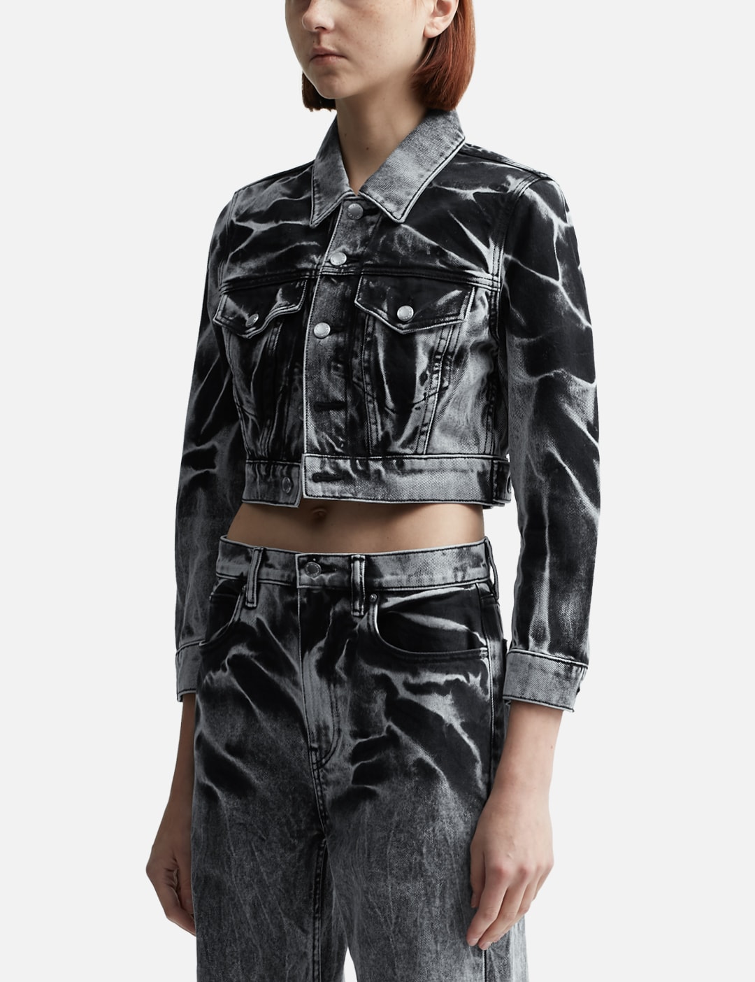 Blade Logo-Embroidered Shrunken Trucker Jacket view 14