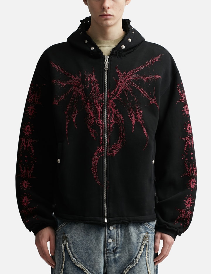 Dragon Stud Zip-Up Hoodie Placeholder Image