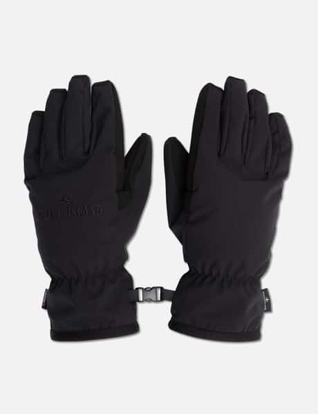 Stone Island Embroidered Gloves