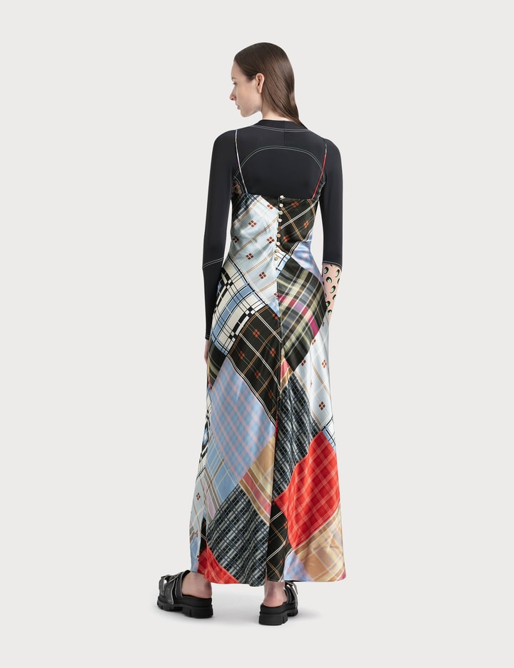 실크 스트레치 새틴 슬립 드레스 Placeholder Image