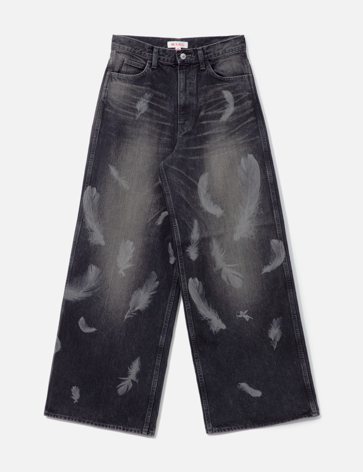 "MASU BOYS" FEATHER BAGGY JEANS Placeholder Image