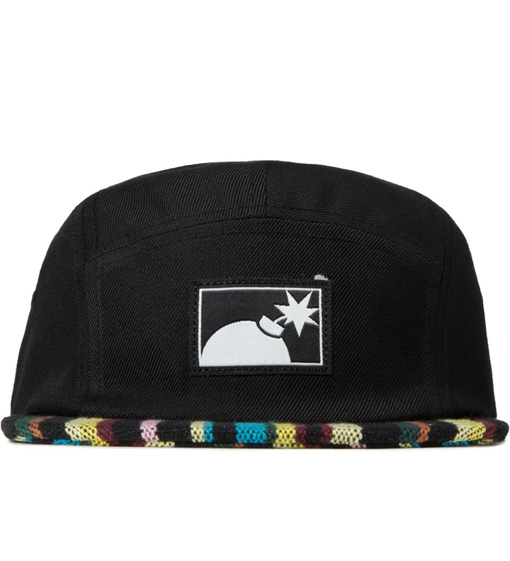 The Hundreds Black Guide 5-Panel Cap