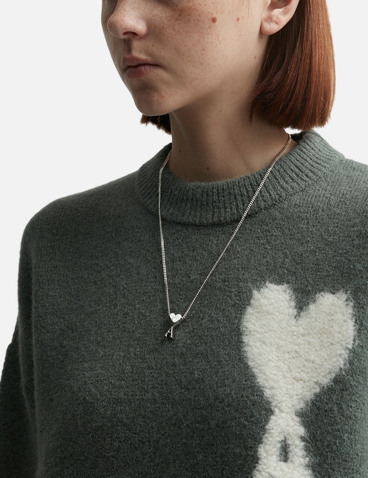 Ami Alexandre Mattiussi Ami De Coeur Pendant Necklace In Silver
