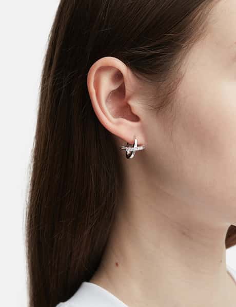 Dual-Hoops Tangled Two-Way Earrings view 11