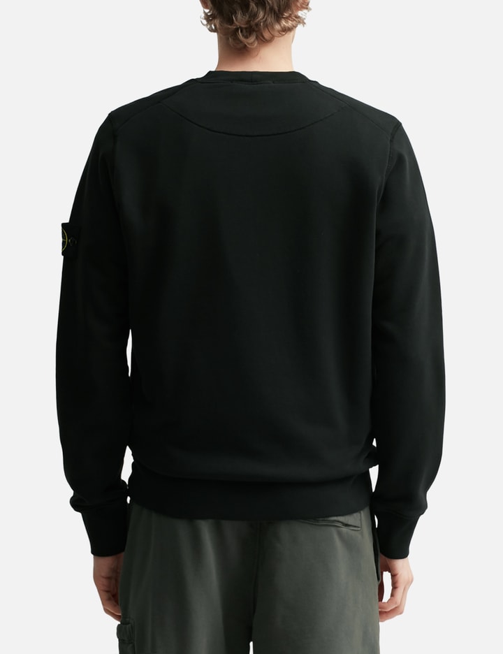 Stone Island Garment Dyed Cotton Fleece Sweatshirt