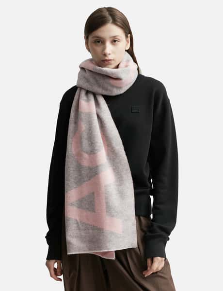 Acne Studios Logo Jacquard Scarf HBX - Main Image