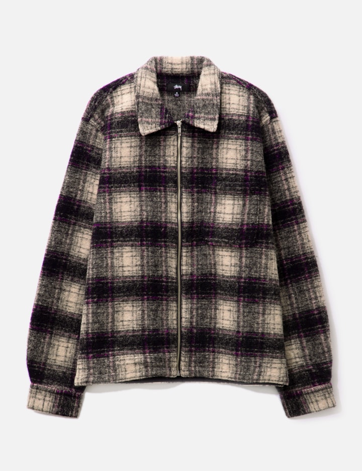 Wool Plaid Zip Shirt Placeholder Image