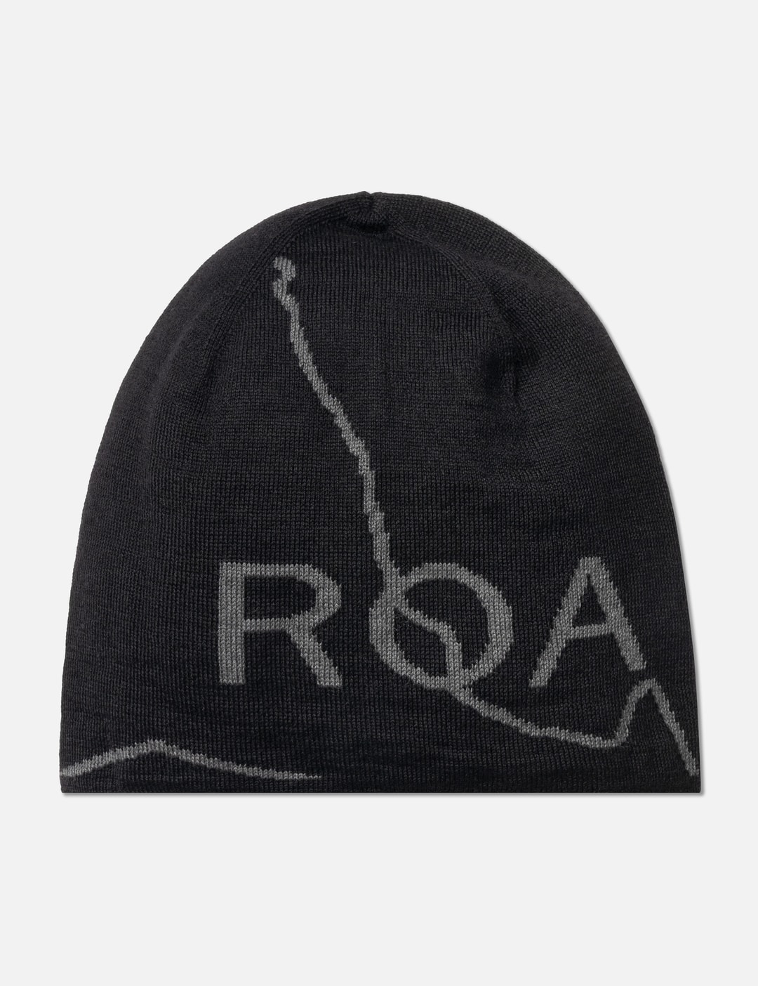Roa Logo Wool Beanie In Black/黑色/블랙/ブラック
