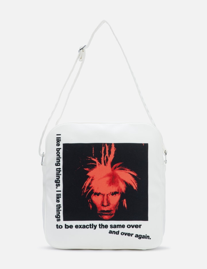 Cdg Shirt Andy Warhol Messenger Bag In White