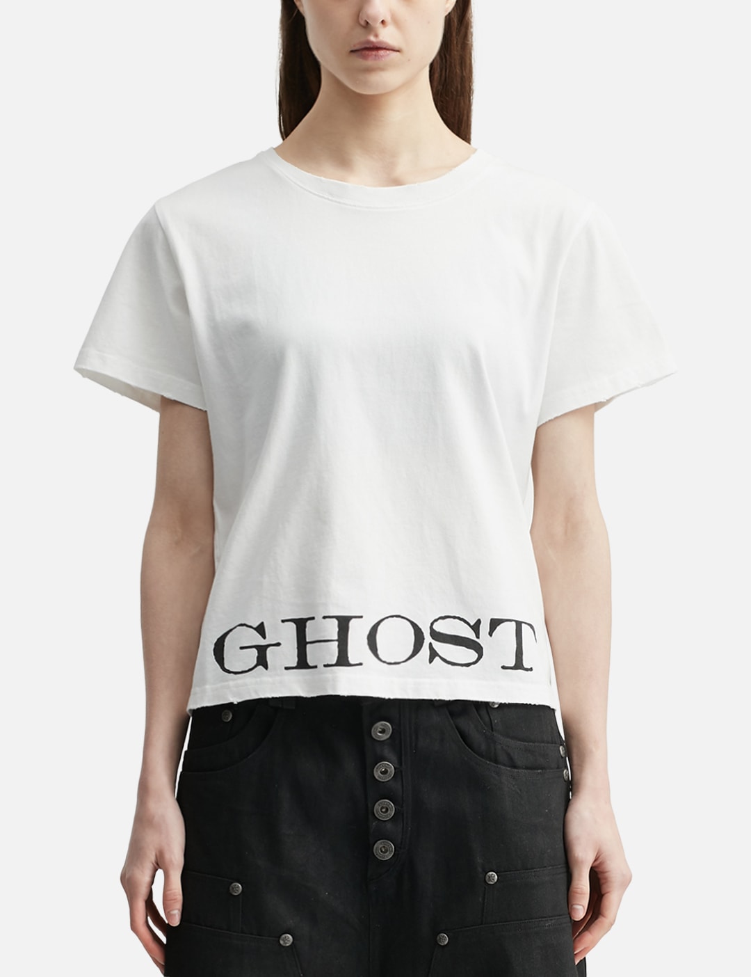 "Caspian" Ghost Fitted T-Shirt In White view 11