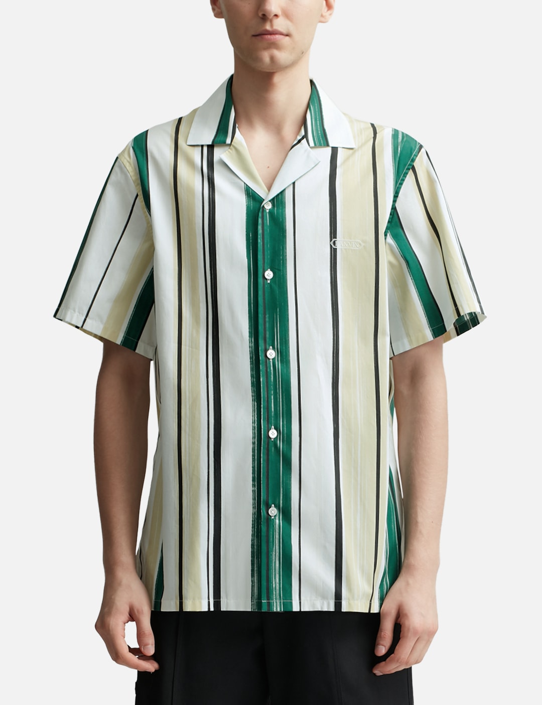 Bowling Shirt With Printed Stripes view 18