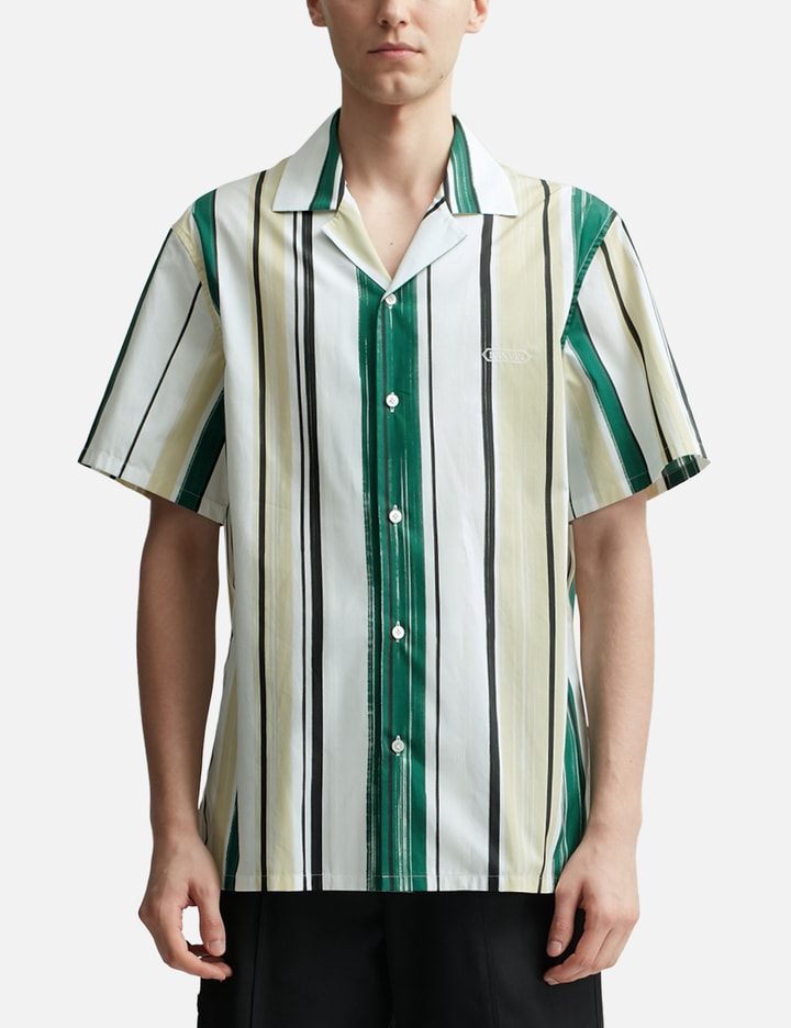 Bowling Shirt With Printed Stripes Placeholder Image