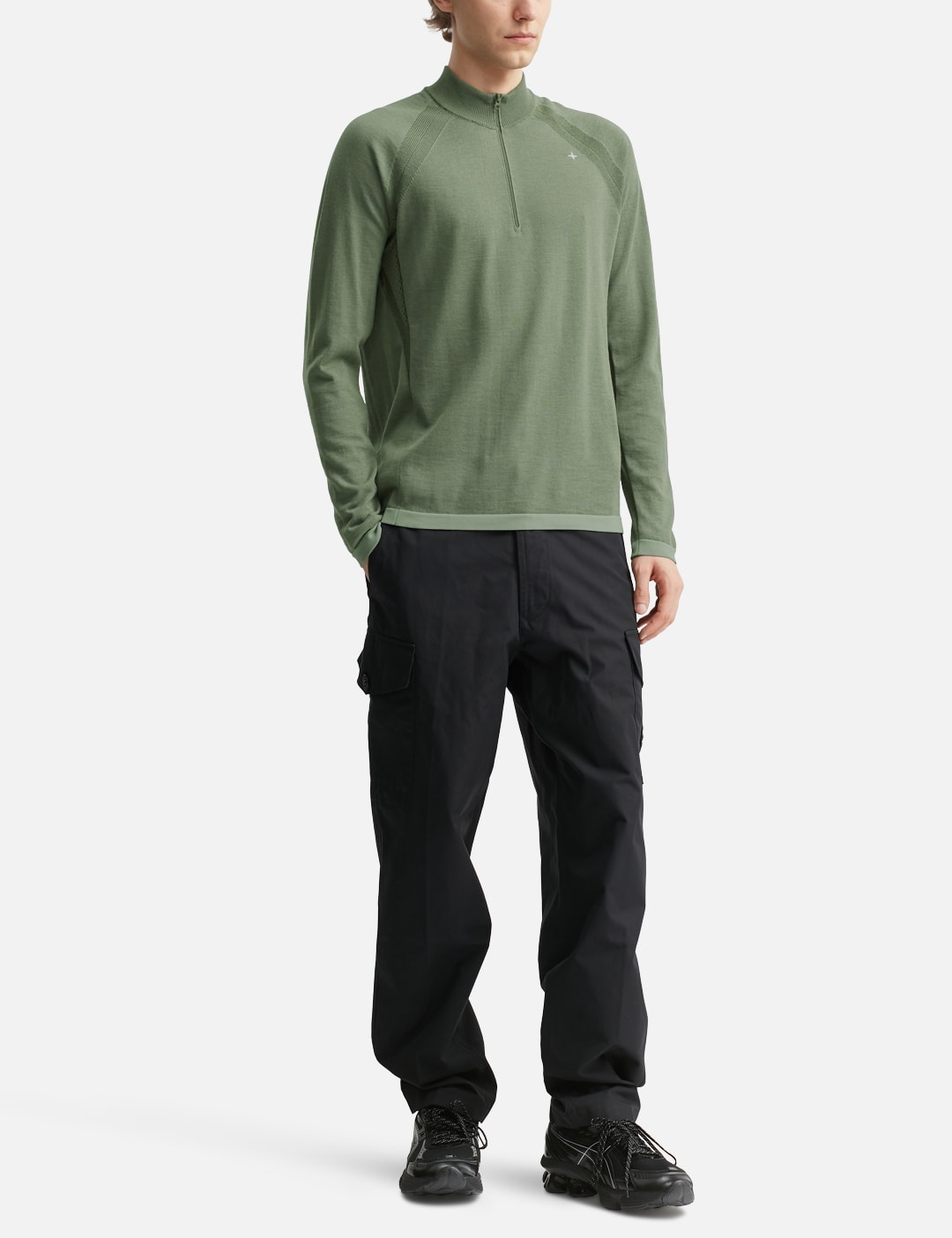 PrimaLoft® Bio™ Recycled Polyester / Wool Half-Zip Jumper view 15