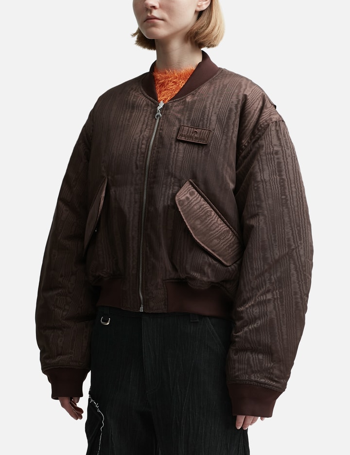 Regenerated Reversible Moire Bomber Jacket Placeholder Image