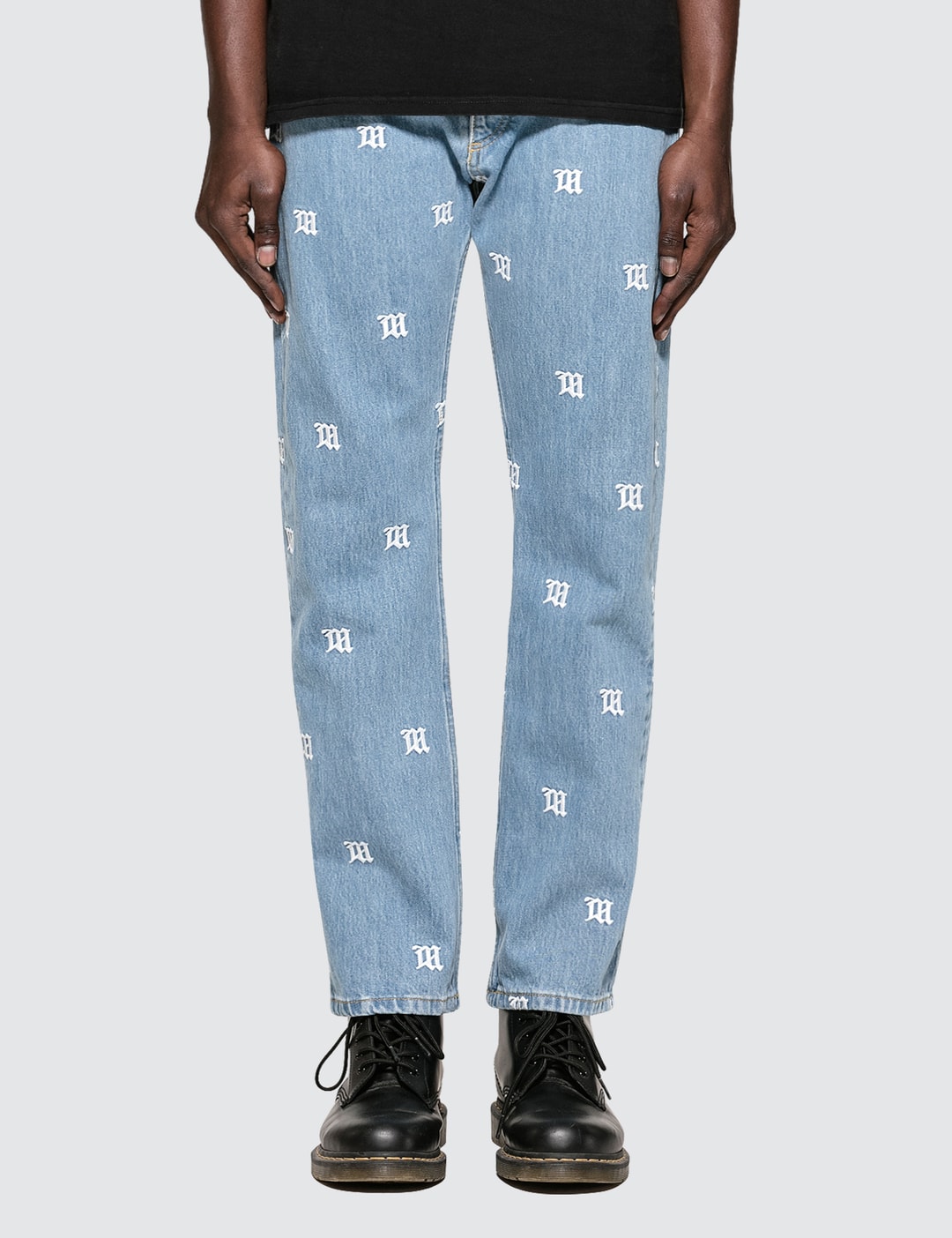 Misbhv - Monogram Denim Pants  HBX - Globally Curated Fashion and
